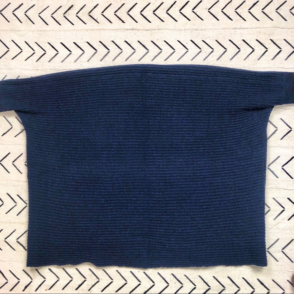 T Tahari wool cocoon drape cardigan - Picture 4 of 7